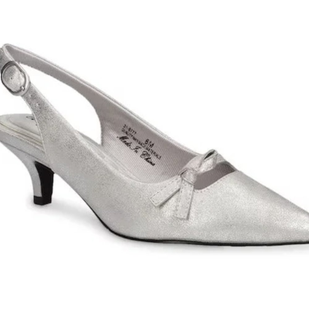 Easy Street Emerin Women's Wide Width Dress Slingback Pumps